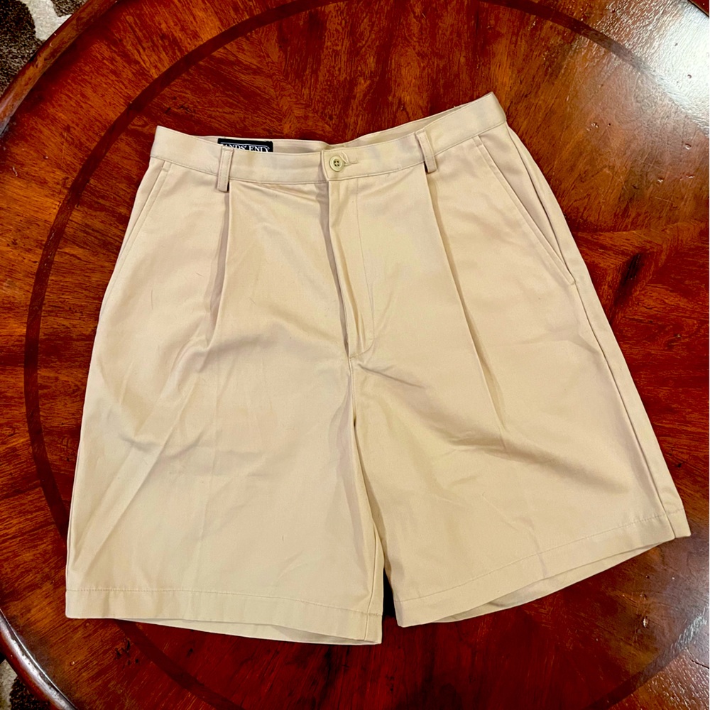 Lands End Khaki Shorts. Size 8.